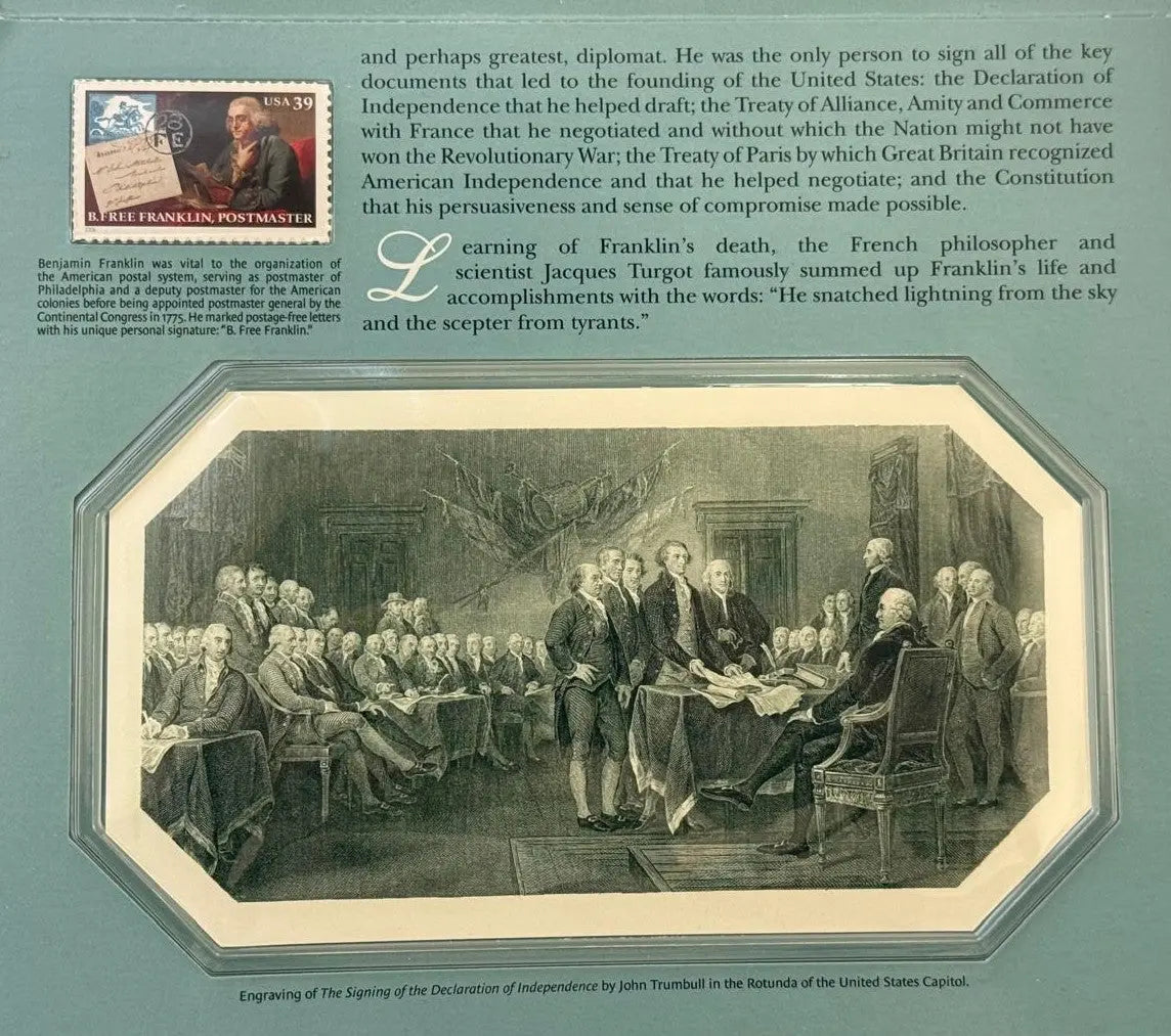 1706-2006 Benjamin Franklin Coin & Chronicles Set – 300th Anniversary Silver Dollar Heritage Pastime