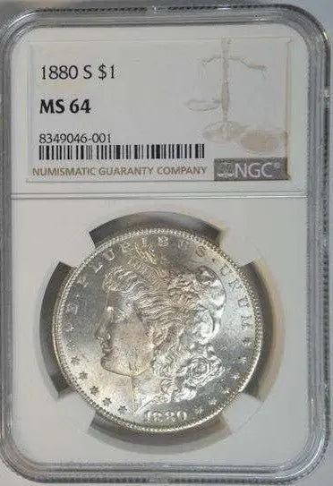 1880-S Morgan Silver Dollar MS64 – A Rare and Historic Collectible Heritage Pastime