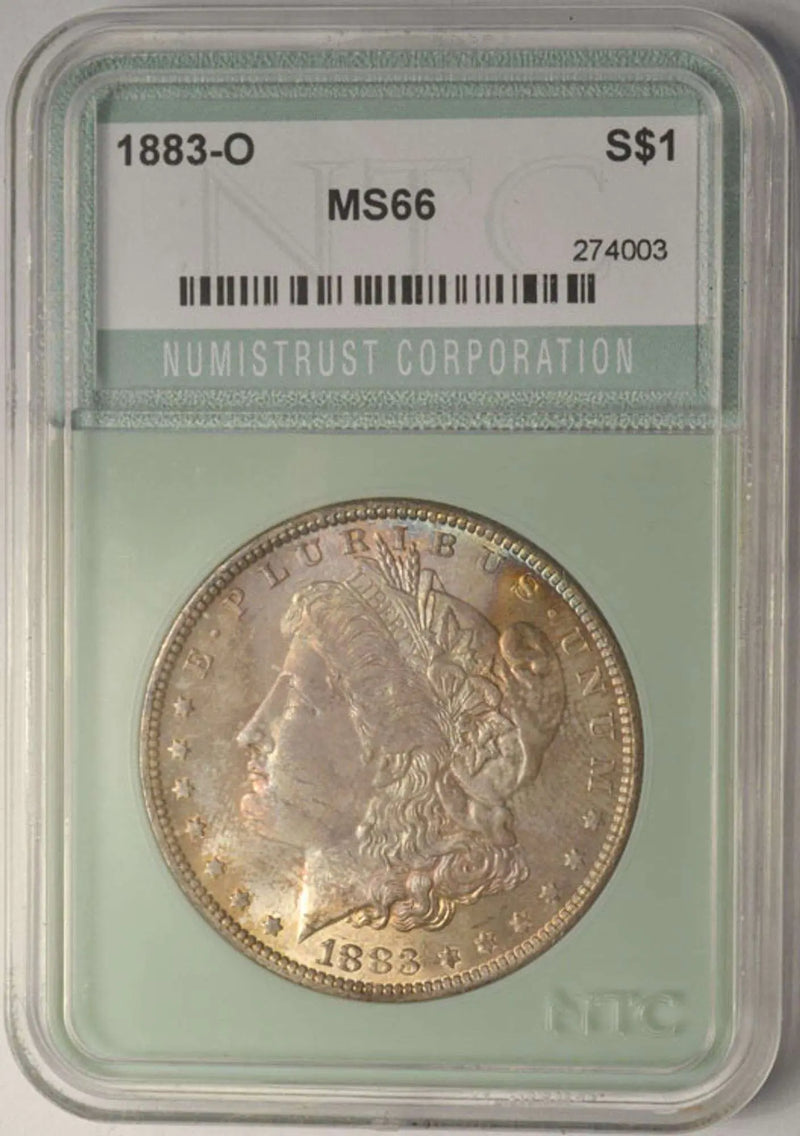 1883-O Morgan Silver Dollar NTC MS66 – A Top-Rated Rare Classic Heritage Pastime