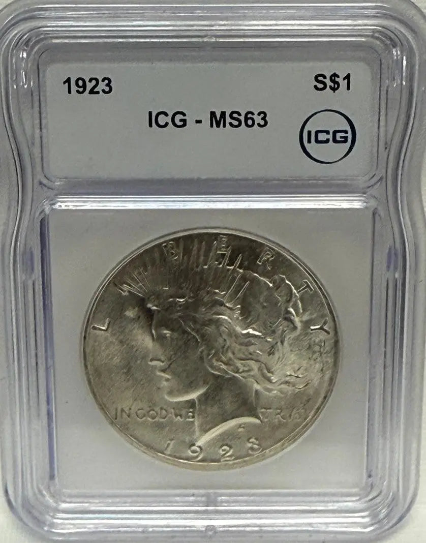 1923 Peace Silver Dollar ICG MS63 – A Historic Classic with Excellent Condition Heritage Pastime