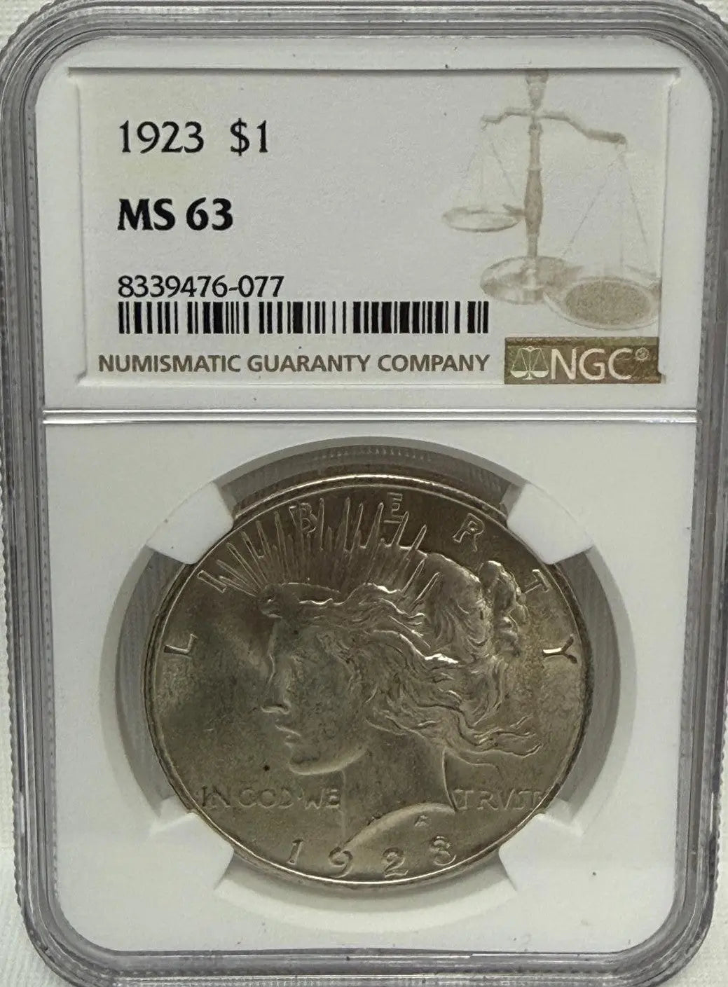1923 Peace Silver Dollar MS63 – A Classic Coin with Historic Charm Heritage Pastime