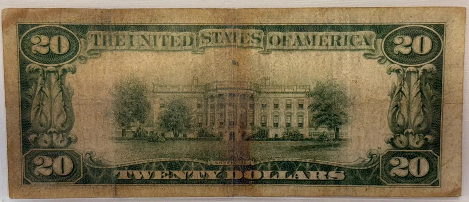 1928 $20 FR 2402 Gold Certificate. Circulated Heritage Pastime