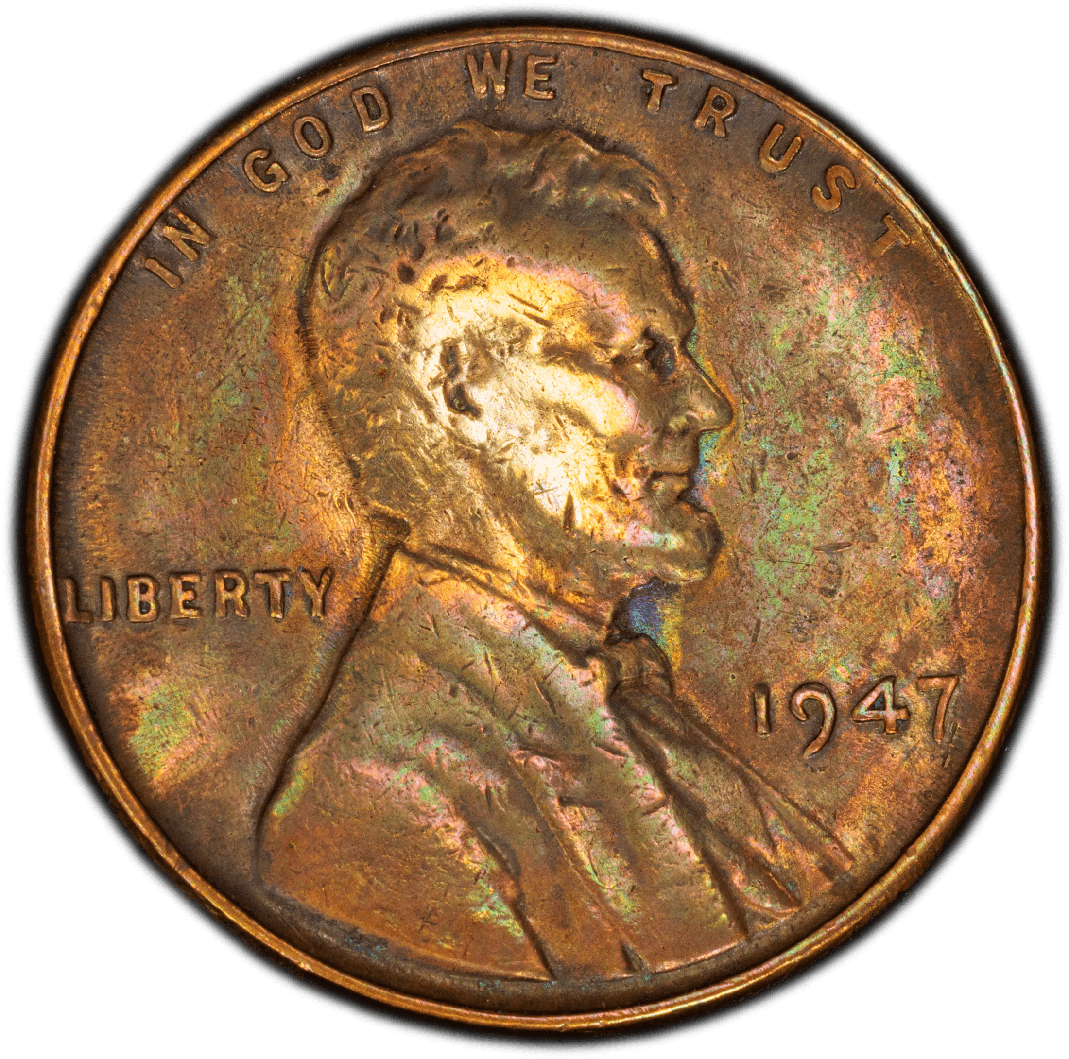 1947 Lincoln Wheat Cent – OCGS Genuine XF Details (Cleaned) | Classic Post-War U.S. Copper Coin Heritage Pastime