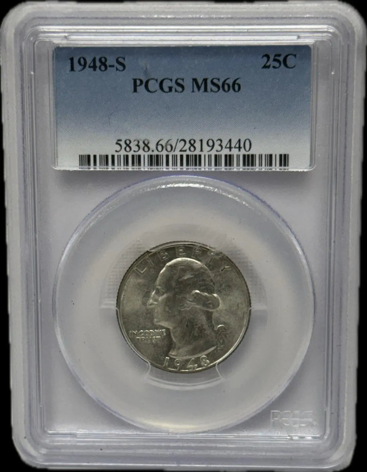 1948-S Washington Quarter 25C – PCGS MS66 | Premium Gem Uncirculated Heritage Pastime