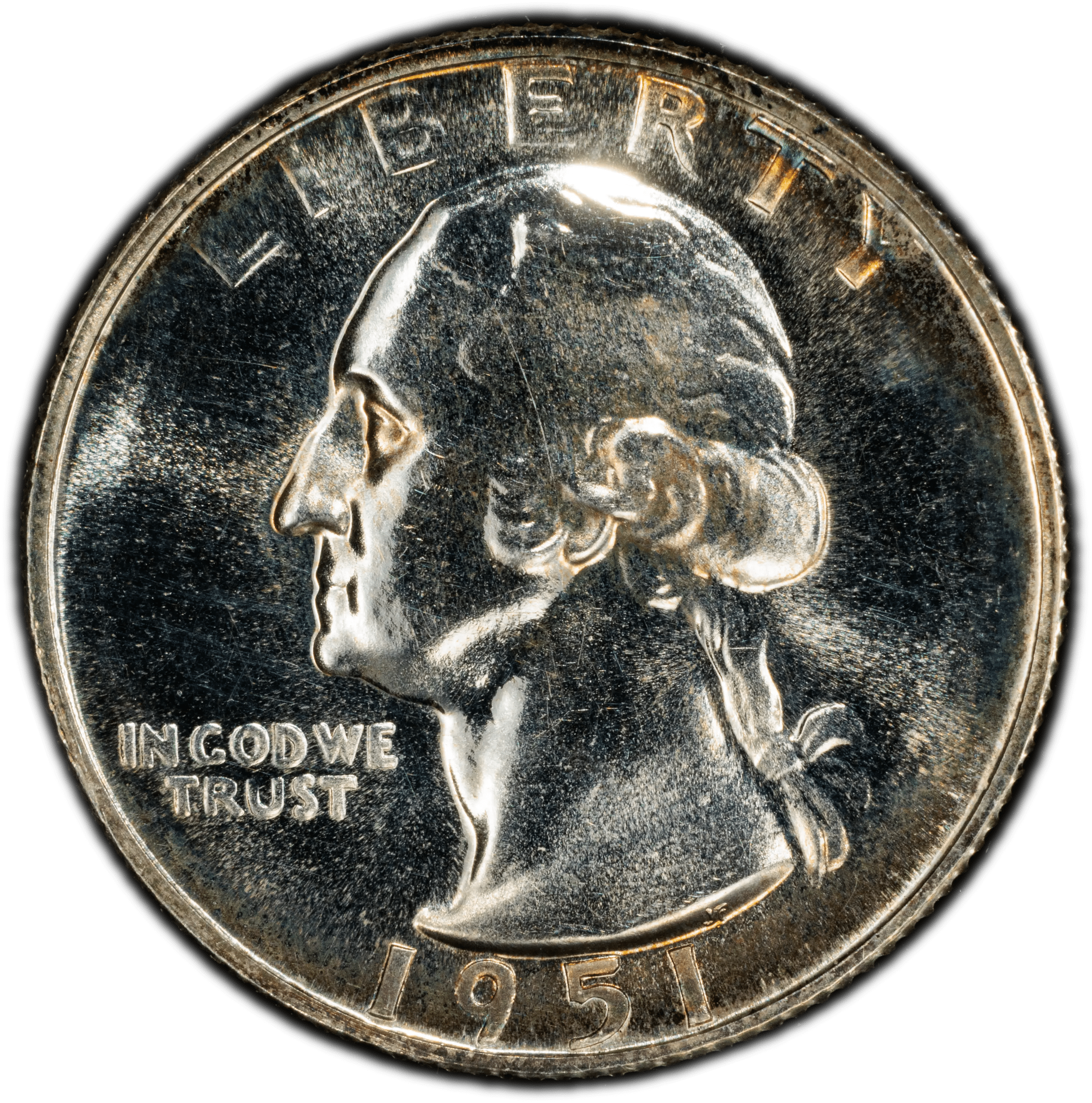 1951 Washington Quarter 25¢ – PCGS PR64 Proof Silver Coin | Early 90% Silver Issue Heritage Pastime