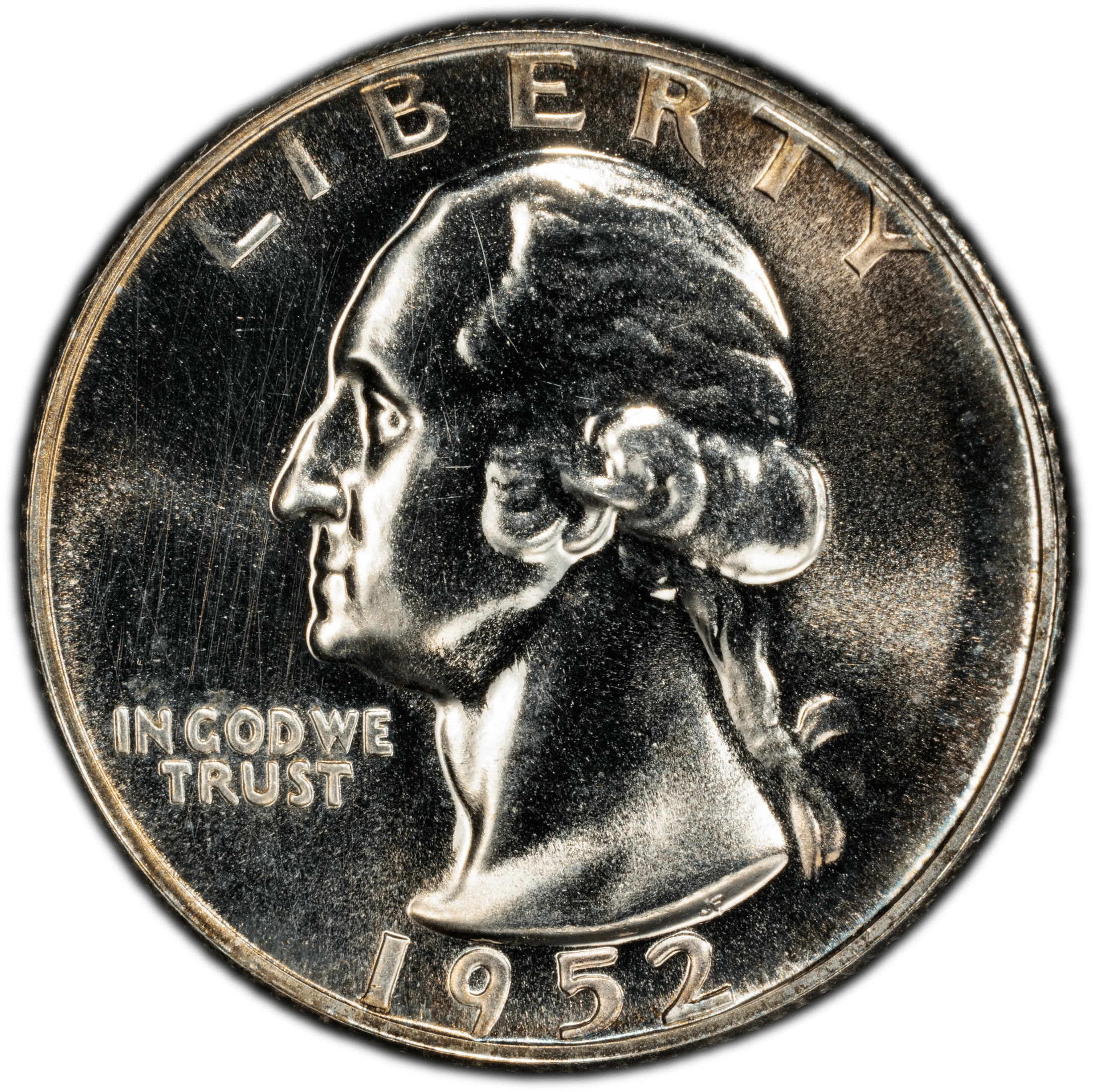 1952 Washington Quarter 25¢ – PCGS PR64 Proof Silver Coin | Early 90% Silver Issue Heritage Pastime