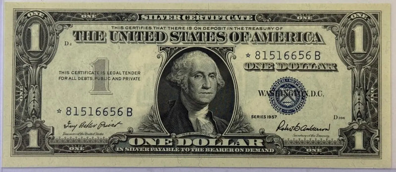 1957 $1 Silver Certificate – Blue Seal U.S. Note – Vintage Washington Currency Heritage Pastime