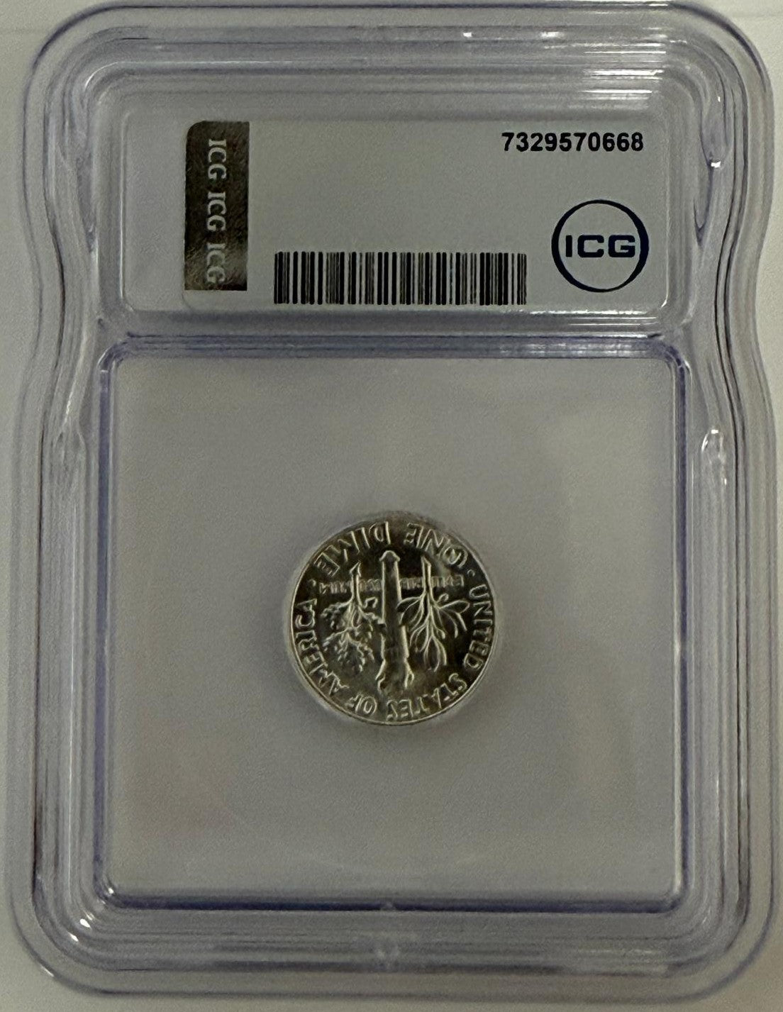 1958 Roosevelt Dime ICG Brilliant Uncirculated – 90% Silver Classic Coin