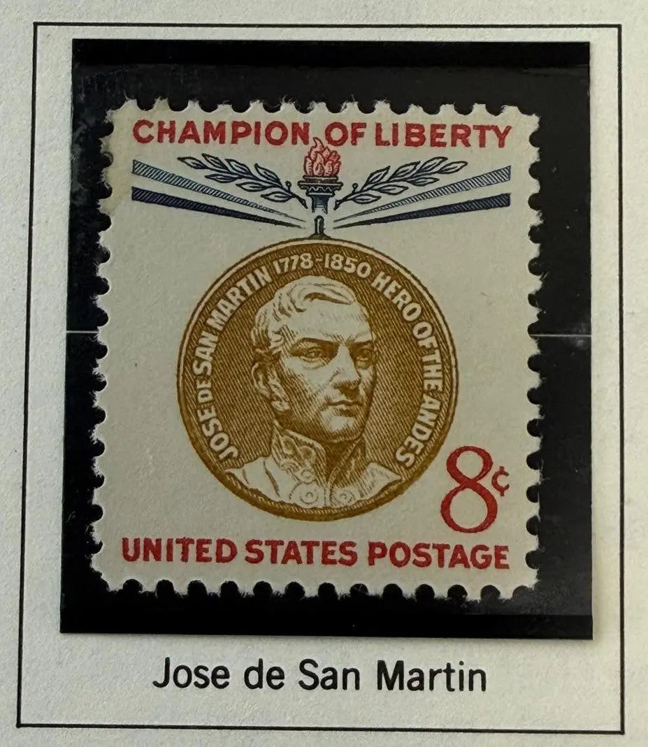 1959 U.S. 4¢ José de San Martín “Champion of Liberty” Stamp – Historic Independence Leader Commemorative Heritage Pastime