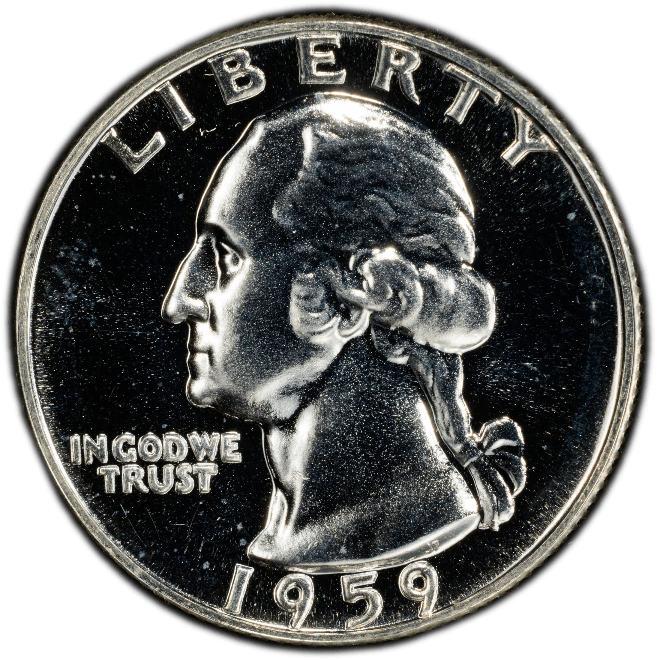 1959 Washington Quarter 25¢ – PCGS PR66 Proof Silver Coin | Gem 90% Silver Issue Heritage Pastime