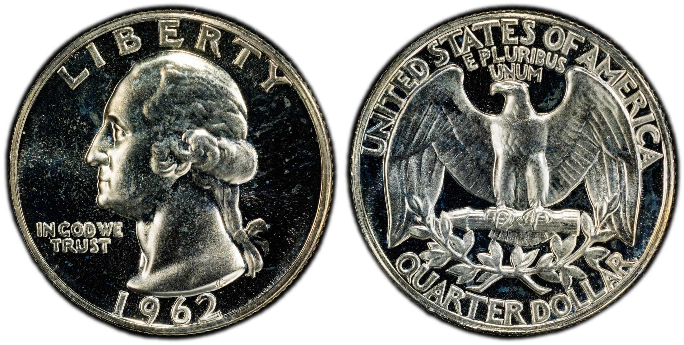 1962 Washington Quarter 25¢ – PCGS PR66 Proof Silver Coin | High-Grade 90% Silver Issue Heritage Pastime