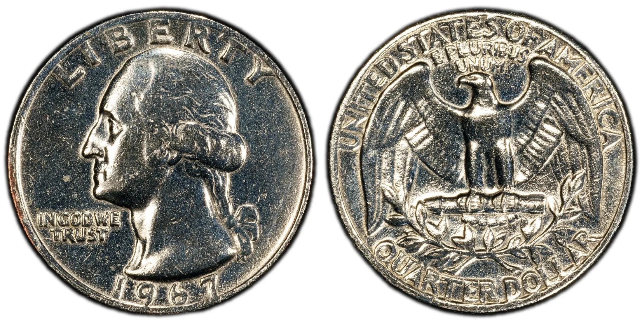1967 Washington Quarter 25C – PCGS Genuine XF Details (Cleaned) | Transitional Silver Era Heritage Pastime