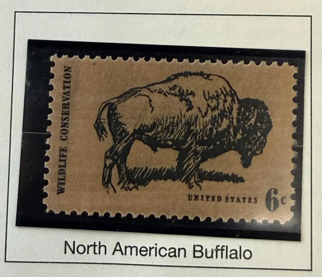 1970 United States 6¢ “Wildlife Conservation” North American Buffalo Stamp – Scott #1390 | Classic Wildlife Issue Heritage Pastime