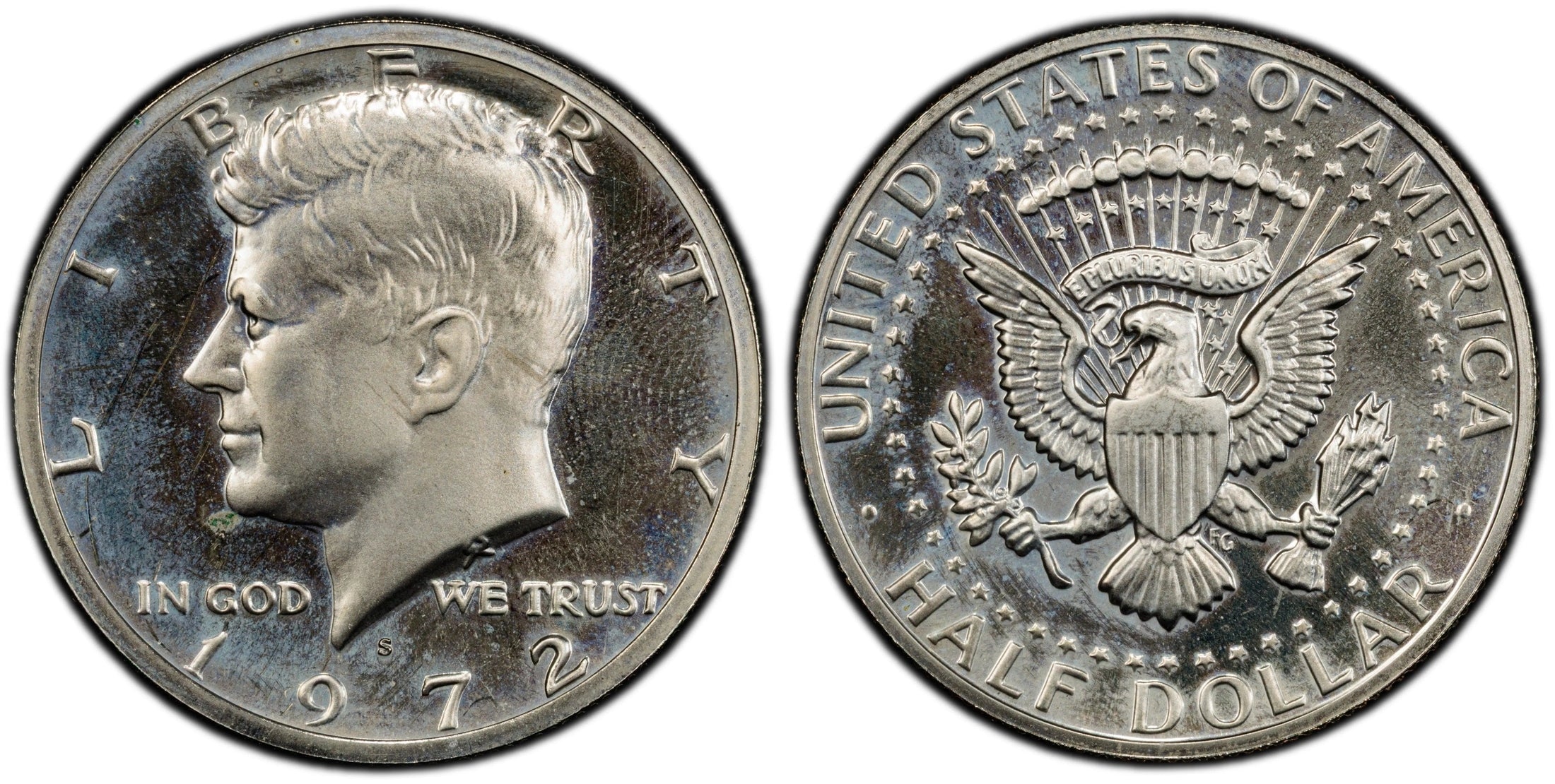 1972-S Kennedy Half Dollar – PCGS PR66 Cameo (CAM) | Proof Clad Half Dollar | High-Grade Certified U.S. Coin Heritage Pastime