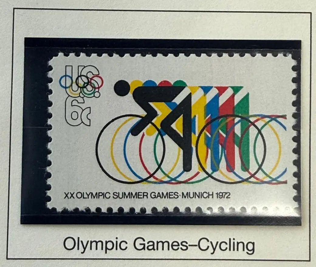 1972 United States 6¢ Munich Summer Olympics Commemorative Stamp – Scott #1460 | Olympic Games Issue Heritage Pastime