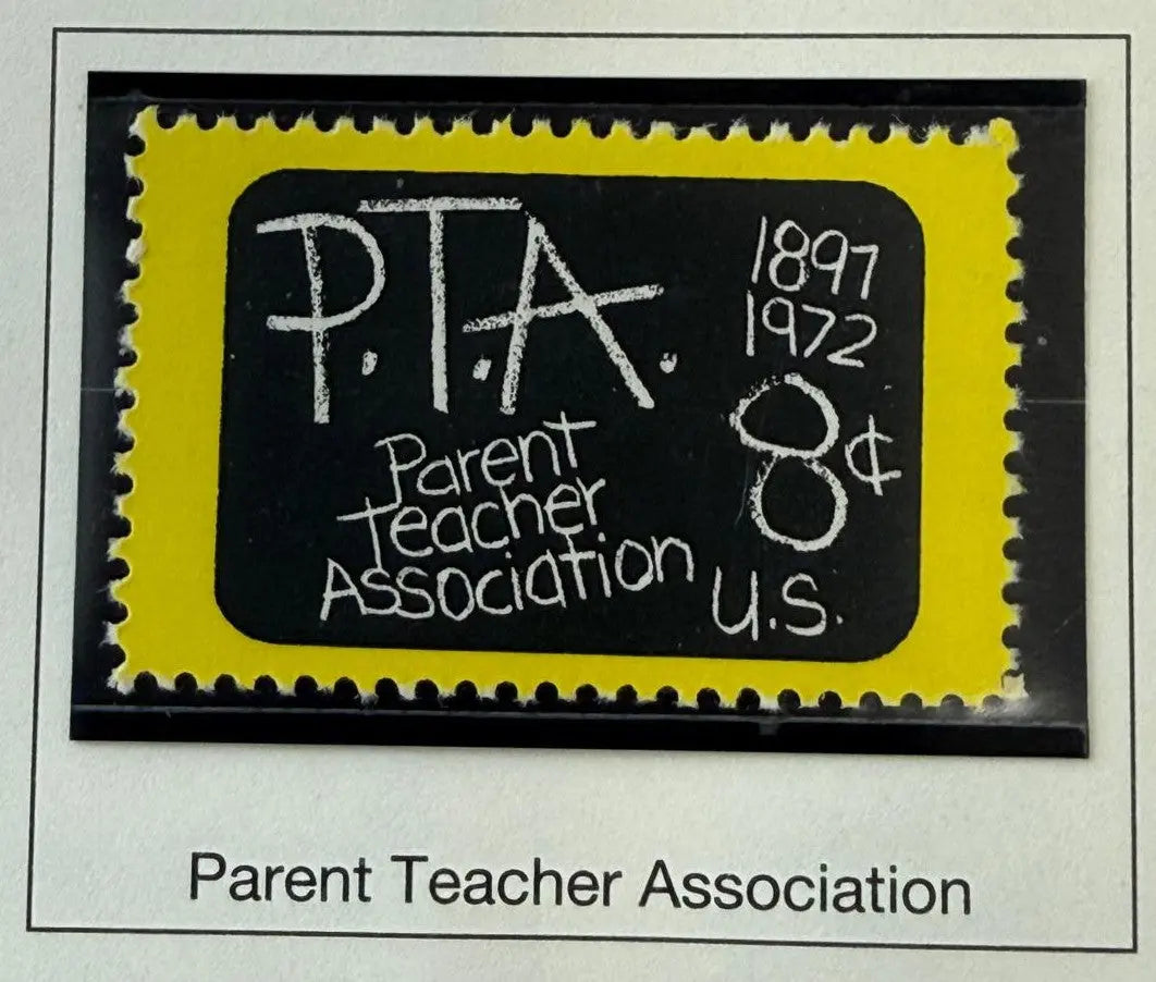 1972 United States 8¢ PTA 75th Anniversary Commemorative Stamp – Scott #1463 | Education & Community Issue Heritage Pastime
