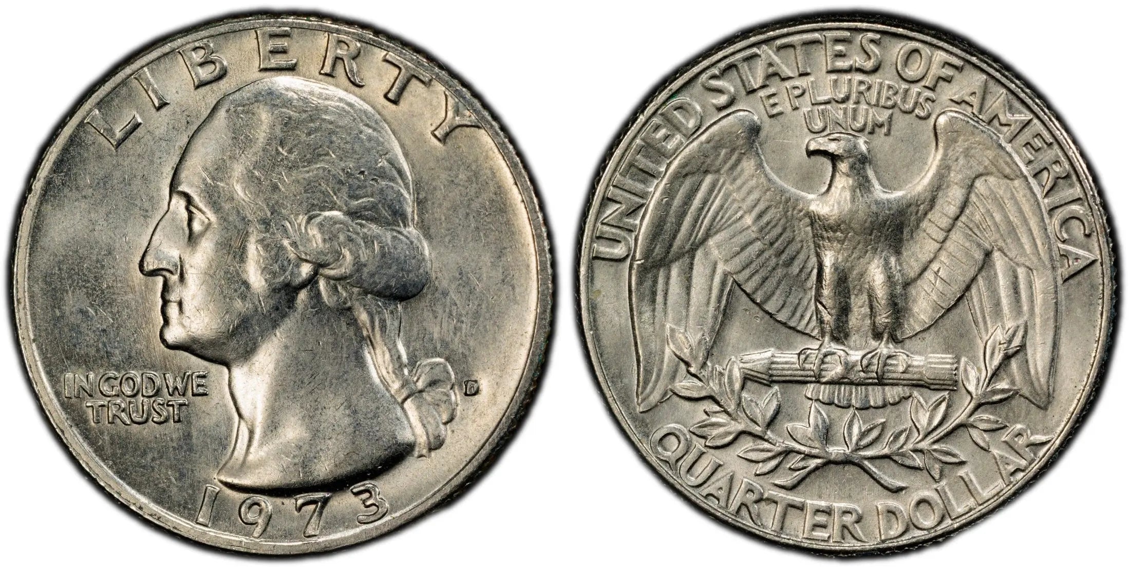 1973-D Washington Quarter – PCGS AU58 | Near Mint State Denver Issue Heritage Pastime