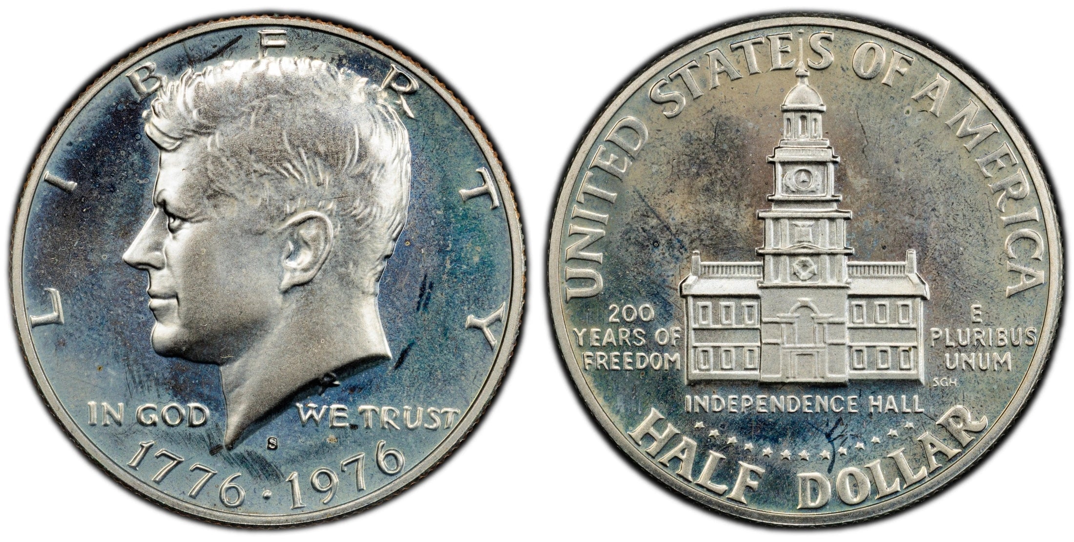 1976-S Kennedy Half Dollar – PCGS PR67 | Bicentennial Proof Clad Half Dollar | High-Grade 1776-1976 U.S. Coin Heritage Pastime