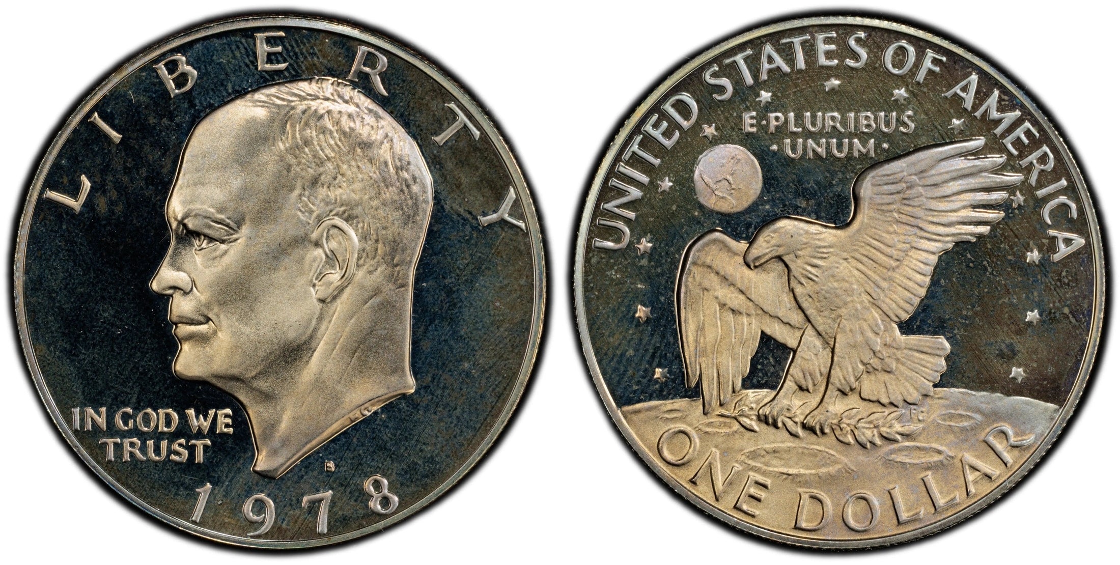1978-S Eisenhower Dollar $1 – PCGS PR68 Deep Cameo (DCAM) Proof Coin | High-Grade Collector Piece Heritage Pastime