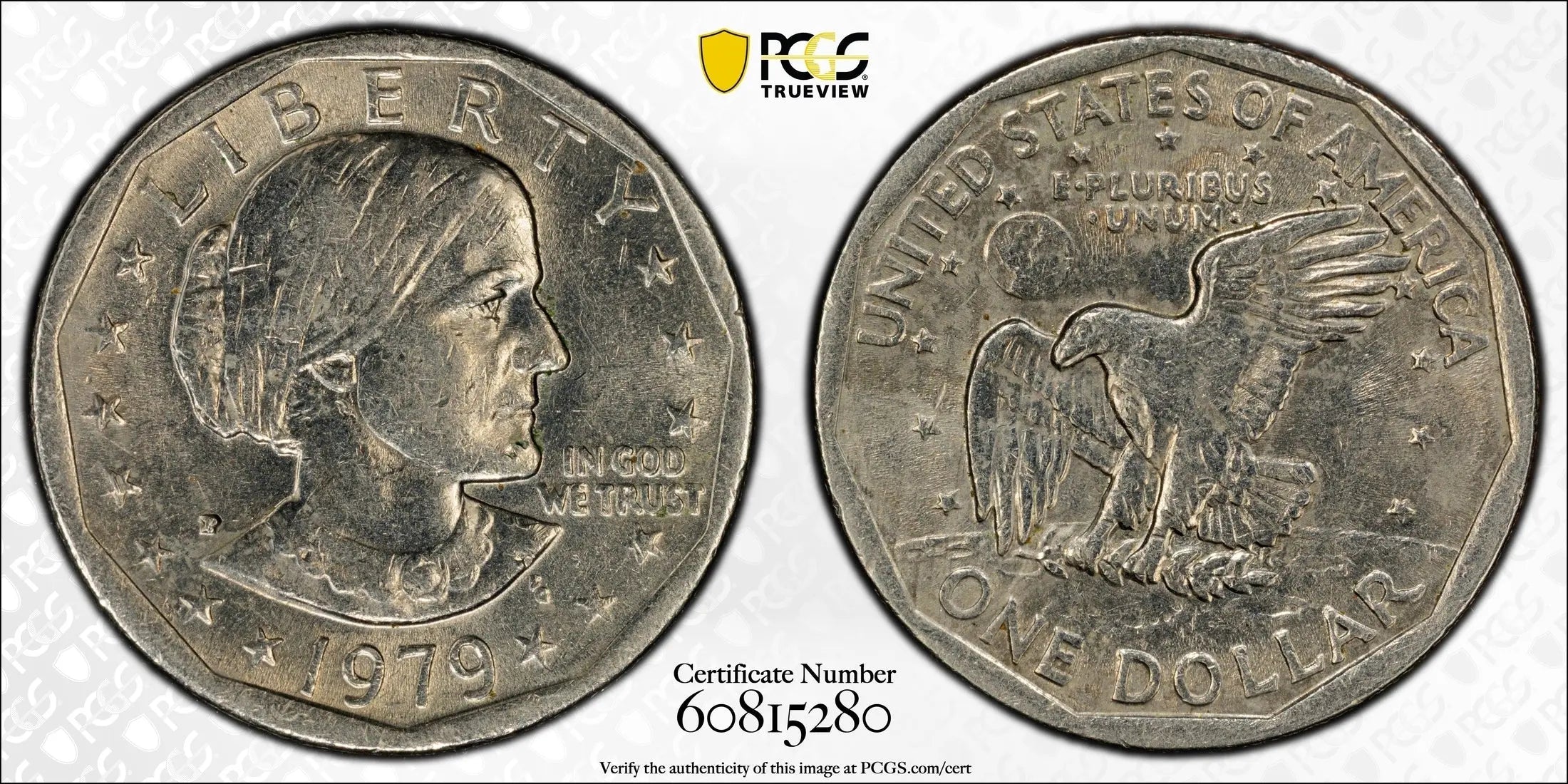 1979-P Susan B. Anthony Dollar Wide Rim FS-301 – PCGS AU55 | Near Date Variety Heritage Pastime