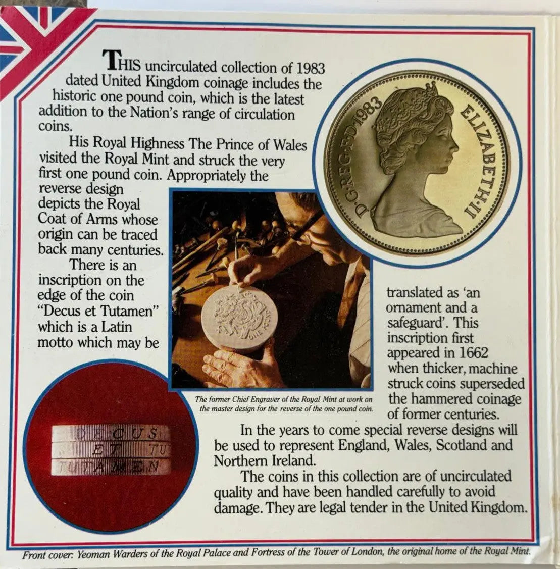 1983 United Kingdom Uncirculated Coin Collection – Royal Mint Original Set Heritage Pastime