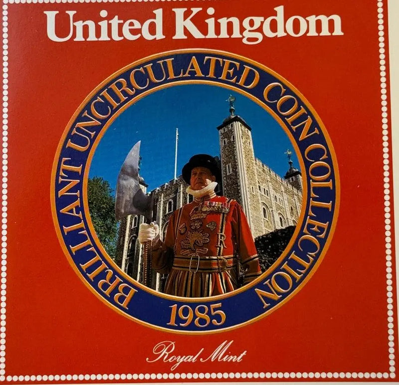 1985 United Kingdom Brilliant Uncirculated Coin Collection – Royal Mint Original Set Heritage Pastime