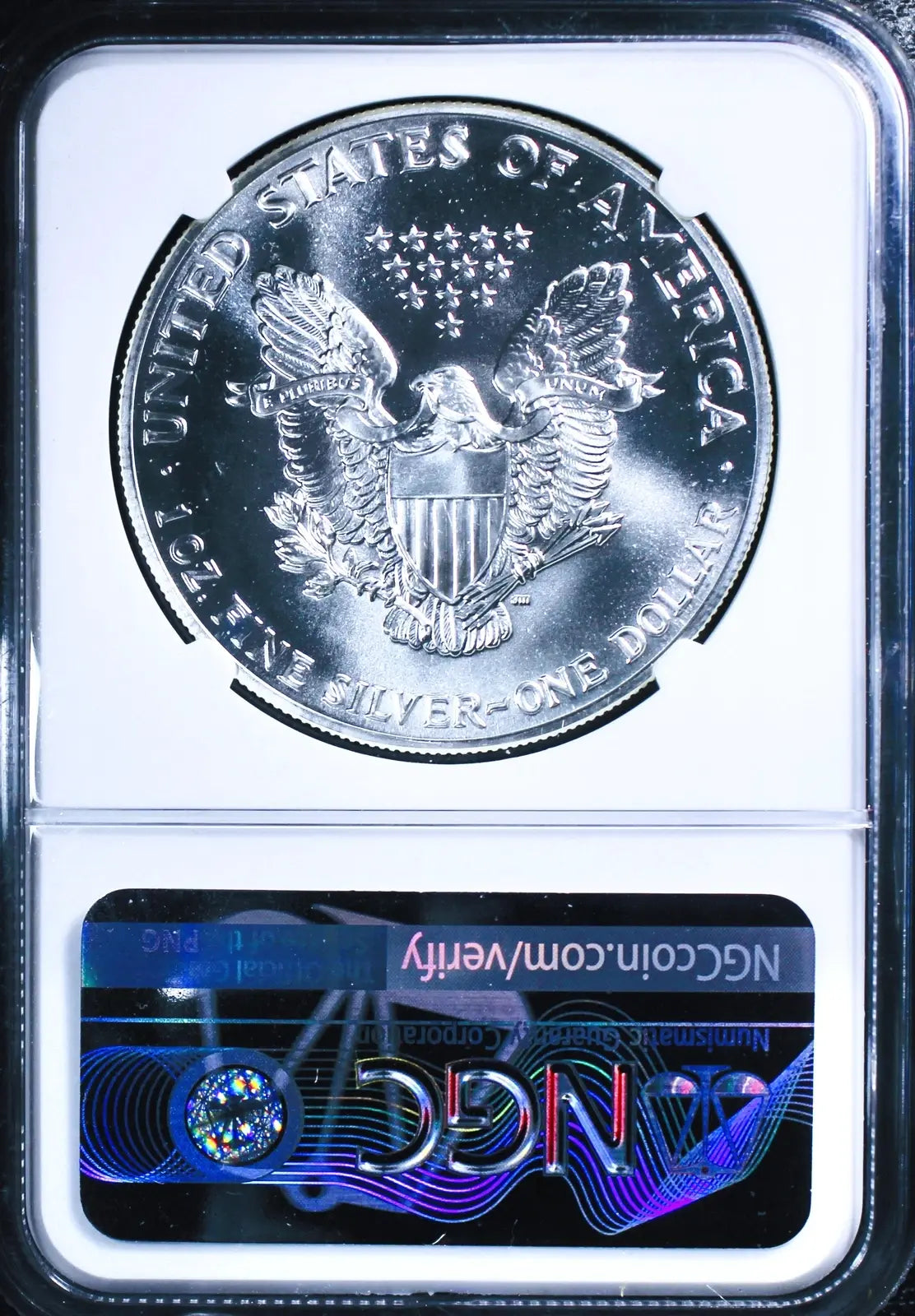 1990 American Silver Eagle MS69 NGC – Obverse Struck-Through Error, Rare Mint Anomaly Heritage Pastime