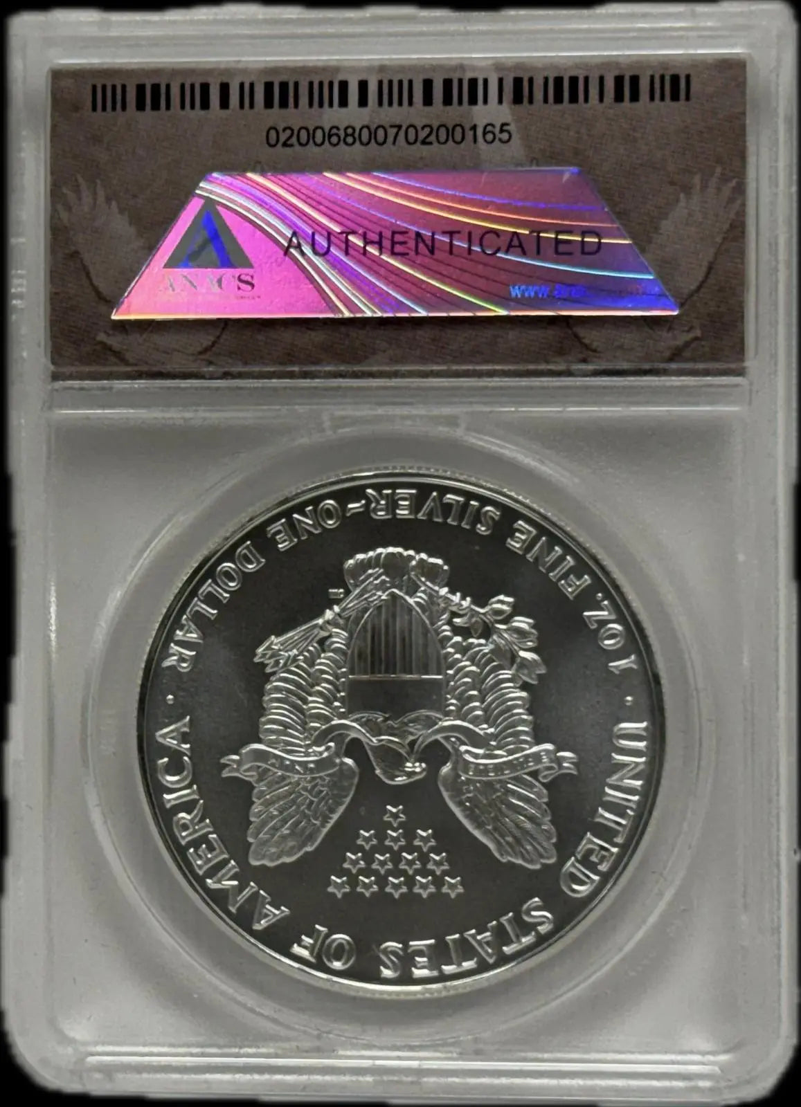 1992 Silver Eagle $1 MS69 ANACS – Mid West Hoard Limited Edition #115 of 814 Heritage Pastime