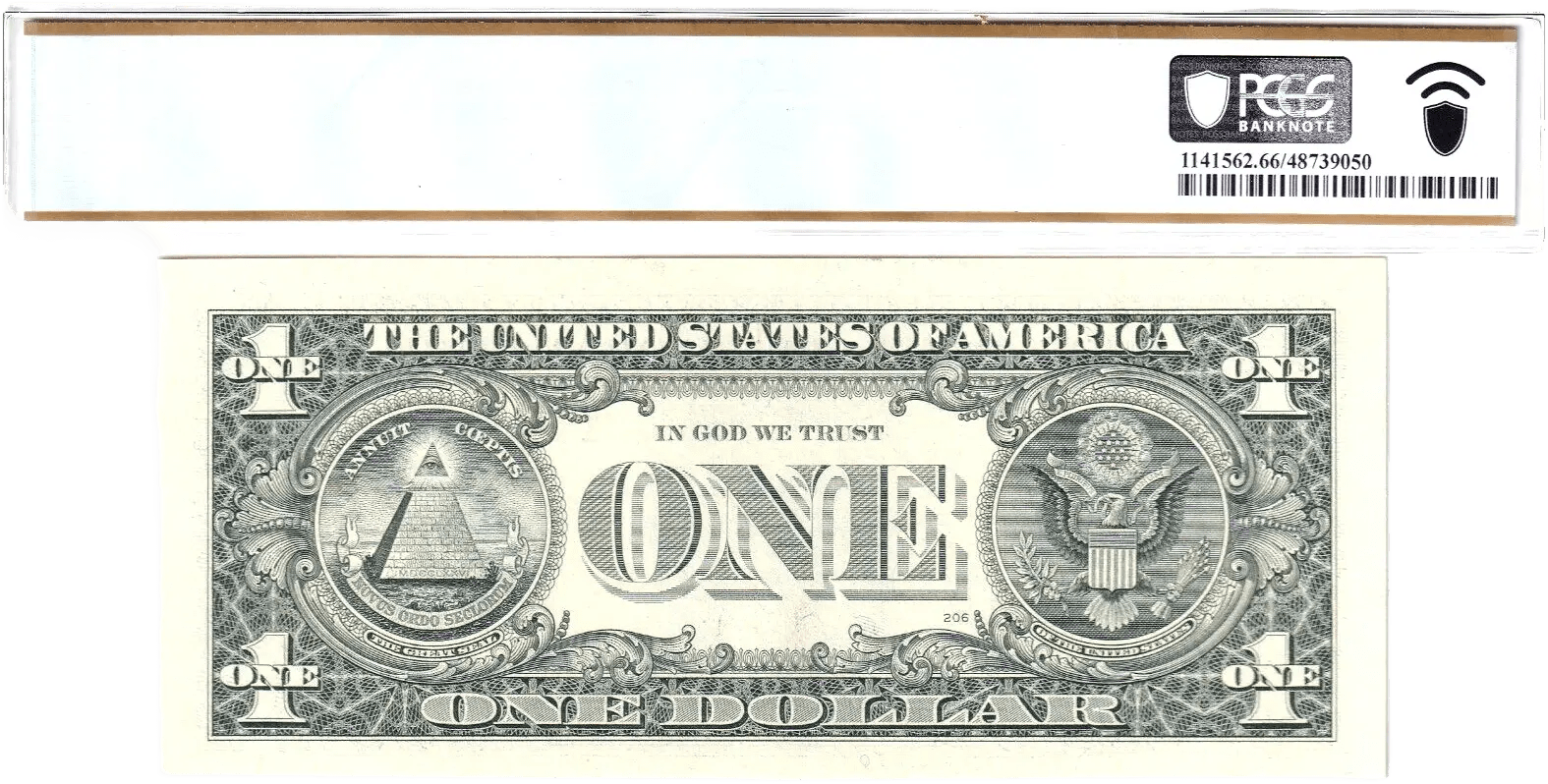 1995 $1 FRN PCGS 66PPQ Fancy TRUE 0/1 BINARY Serial #I10000111B Heritage Pastime