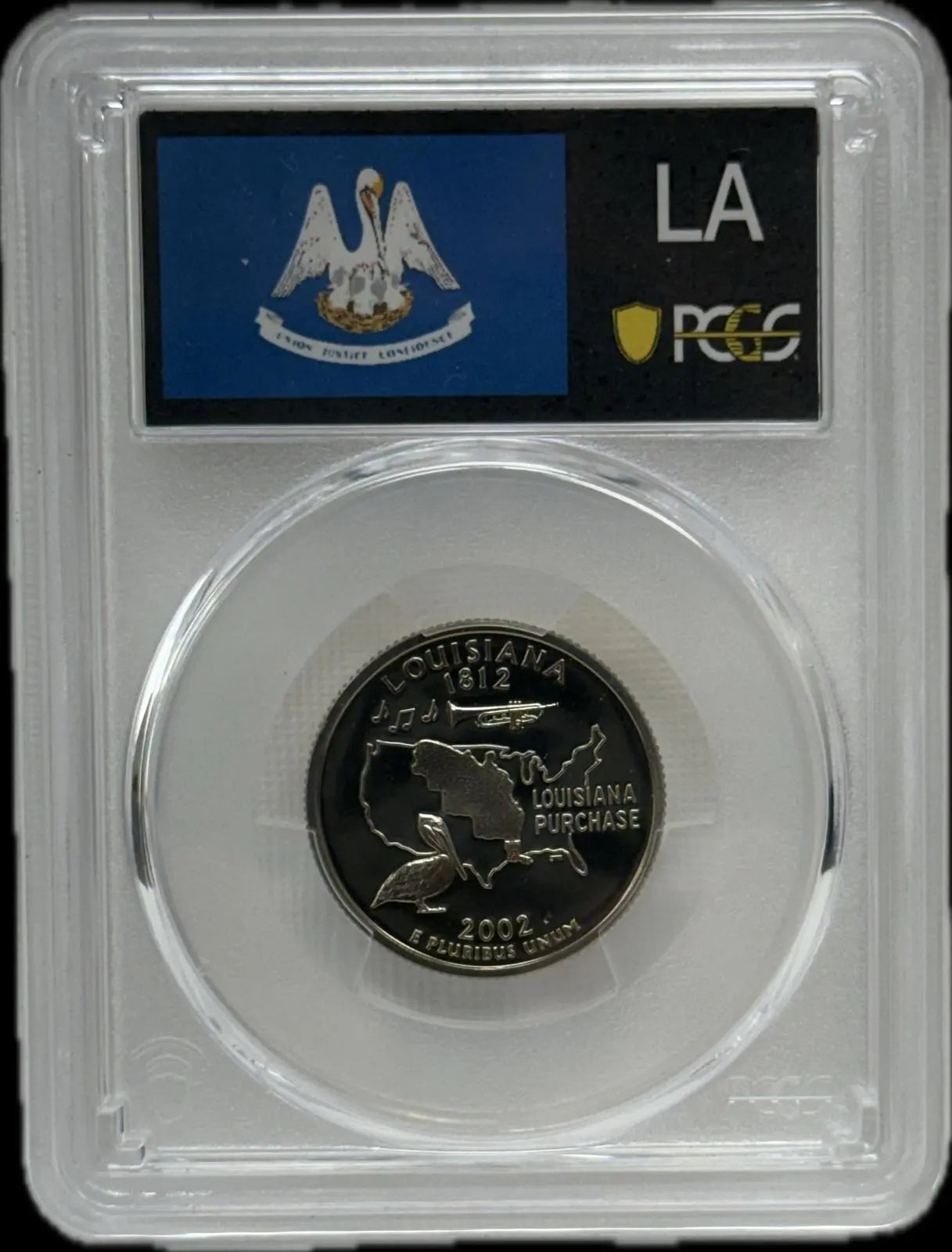 2002-S 25C PCGS PR69 DCAM Louisiana – Rare, Near-Perfect Proof Coin Heritage Pastime