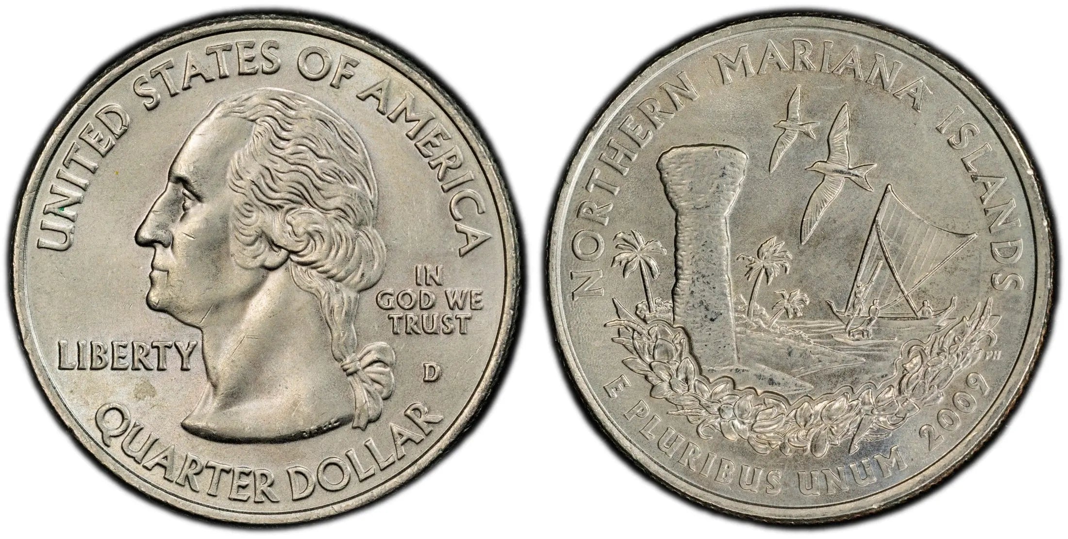 2009-D Northern Mariana Islands Quarter – PCGS MS64 | U.S. Territories Issue Heritage Pastime