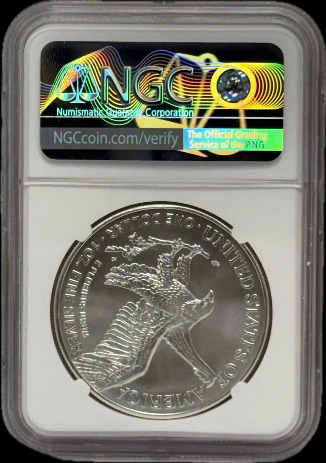 2015 American Eagle $1 Silver Coin – MS70 First Release Heritage Pastime