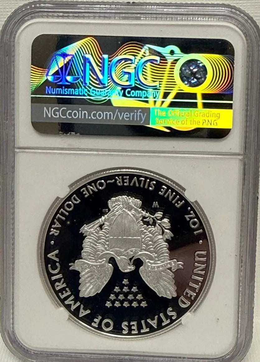 2020-W Silver Eagle 'V75' Privy Mark PF69 Ultra Cameo – WWII Commemoration, Limited Edition Heritage Pastime