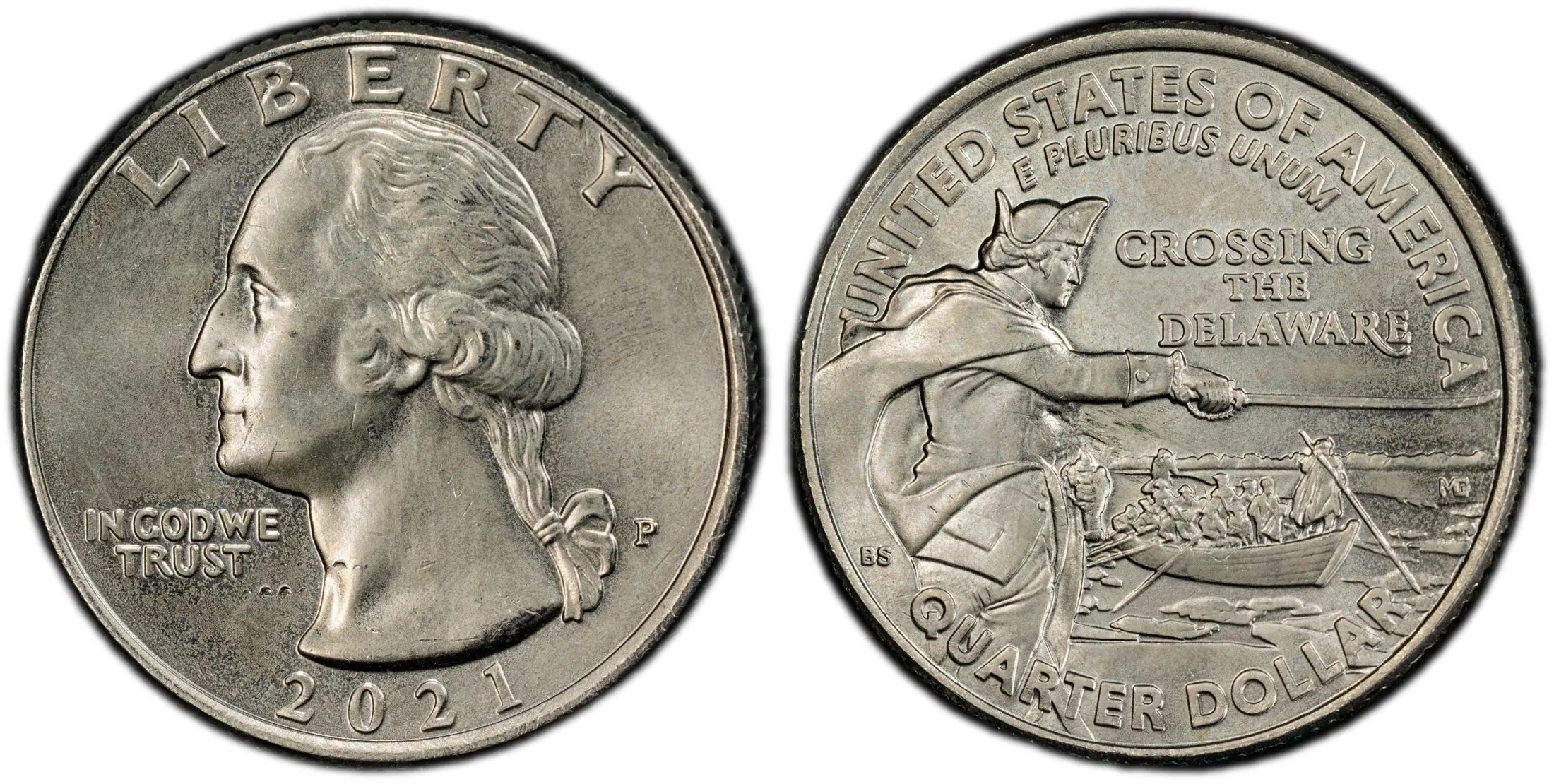 2021-P Washington Quarter – Crossing the Delaware PCGS MS64 | Choice Mint State One-Year Type Heritage Pastime