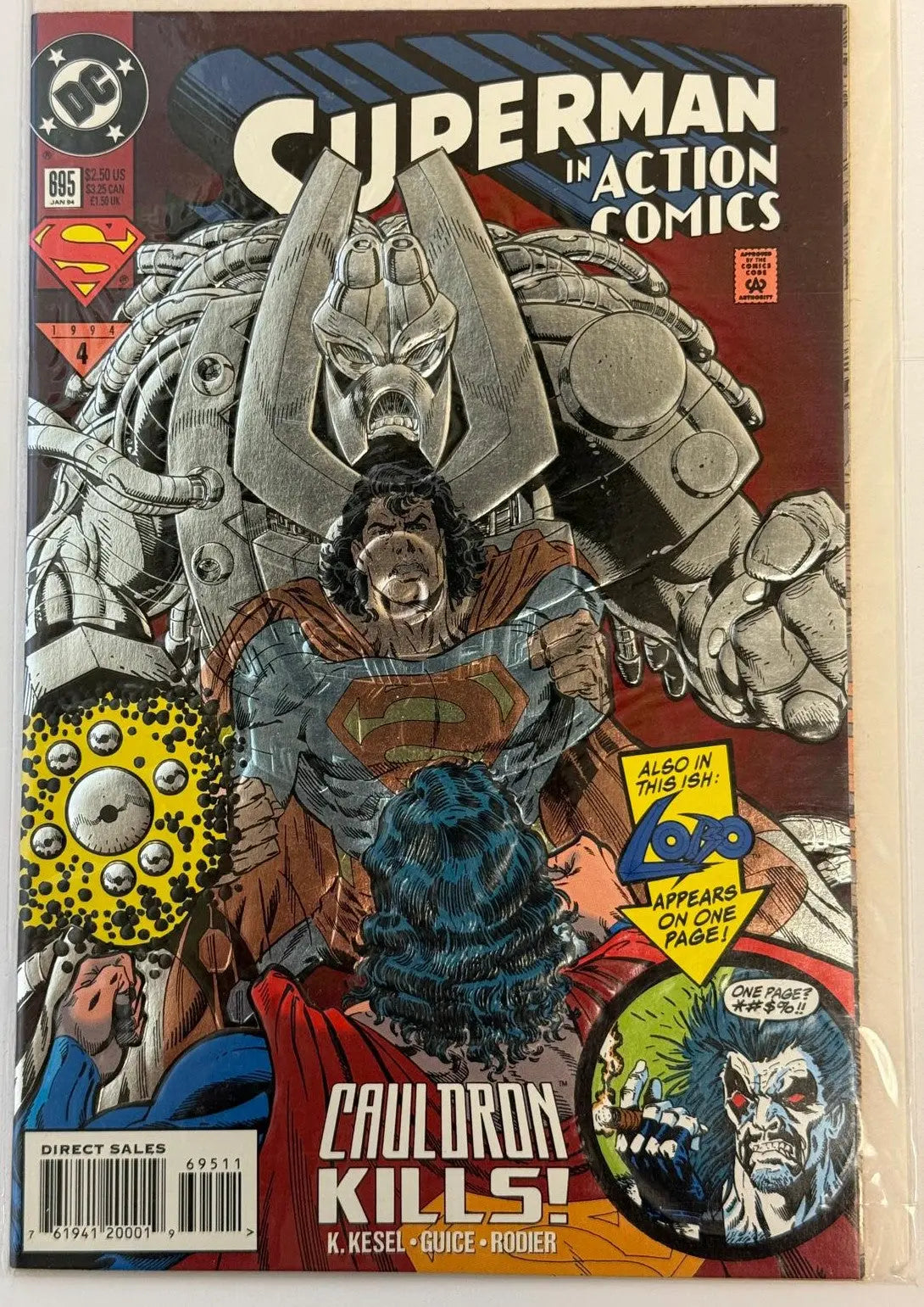 Action Comics #695 (January 1994) – “Cauldron Kills!” | Lobo Appearance | DC Comics Heritage Pastime