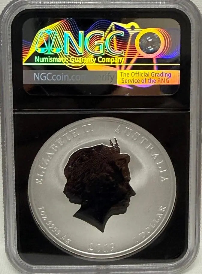 Australia 2019P $1 Year of the Pig MS70 Perfect Mint State Coin Heritage Pastime
