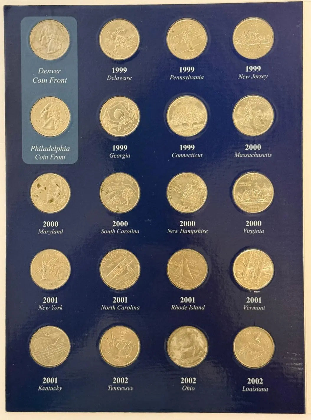 Complete Warman’s State Quarters Collection (1999–2009) – 56 Coin Set Including Territories Heritage Pastime