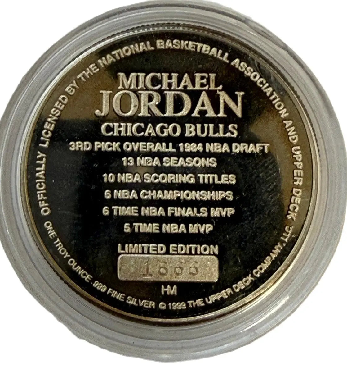 Michael Jordan 1999 Retirement Commemorative Coin – Highland Mint | Chicago Bulls #23 Tribute Heritage Pastime