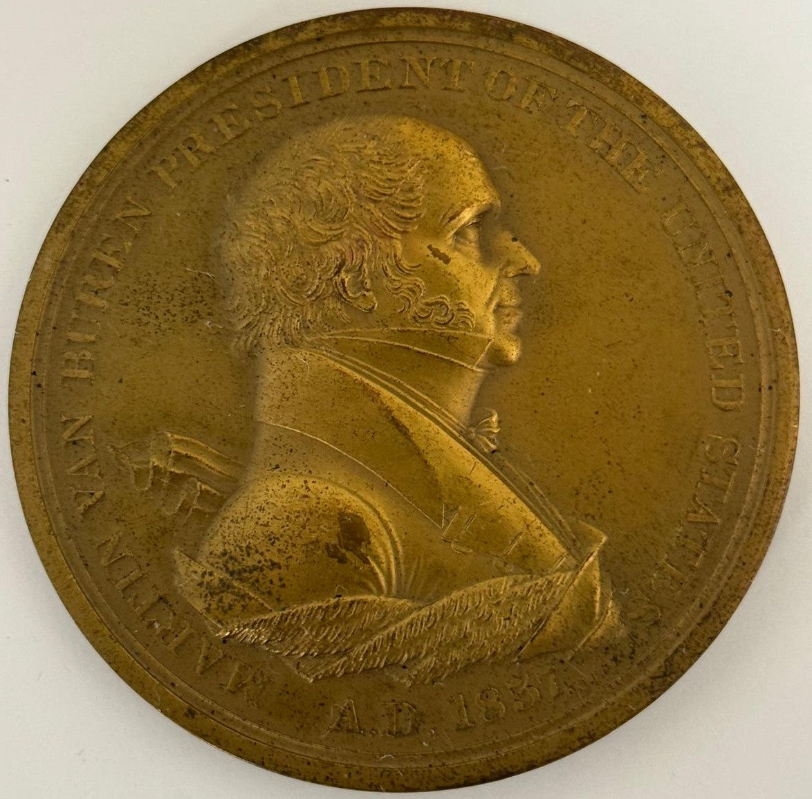 President Martin Van Buren 1837 Peace & Friendship Bronze Medal – Historic U.S. Mint Replica