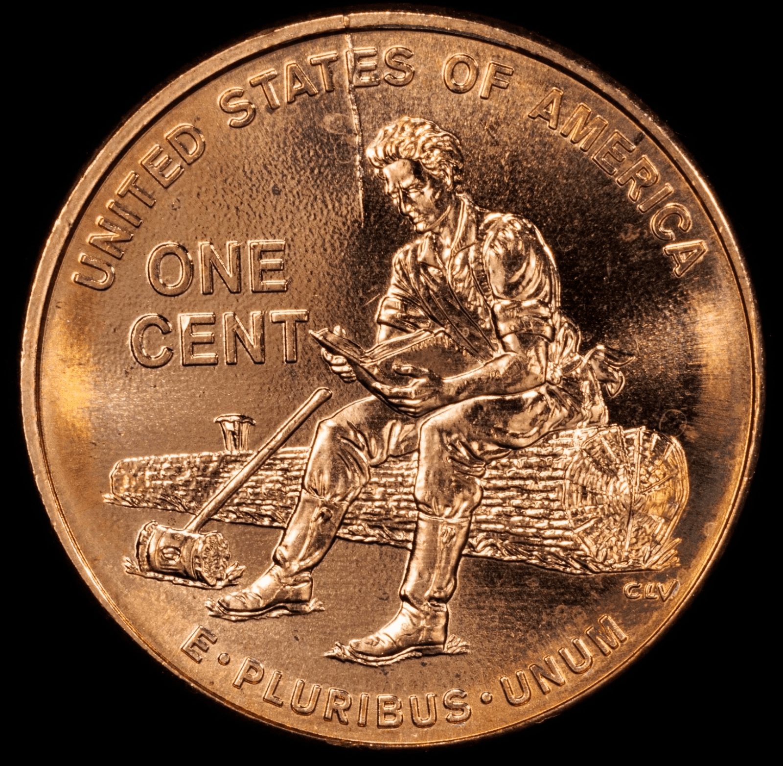 2009 Lincoln Cent reverse die crack error PCGS MS65RD seated design