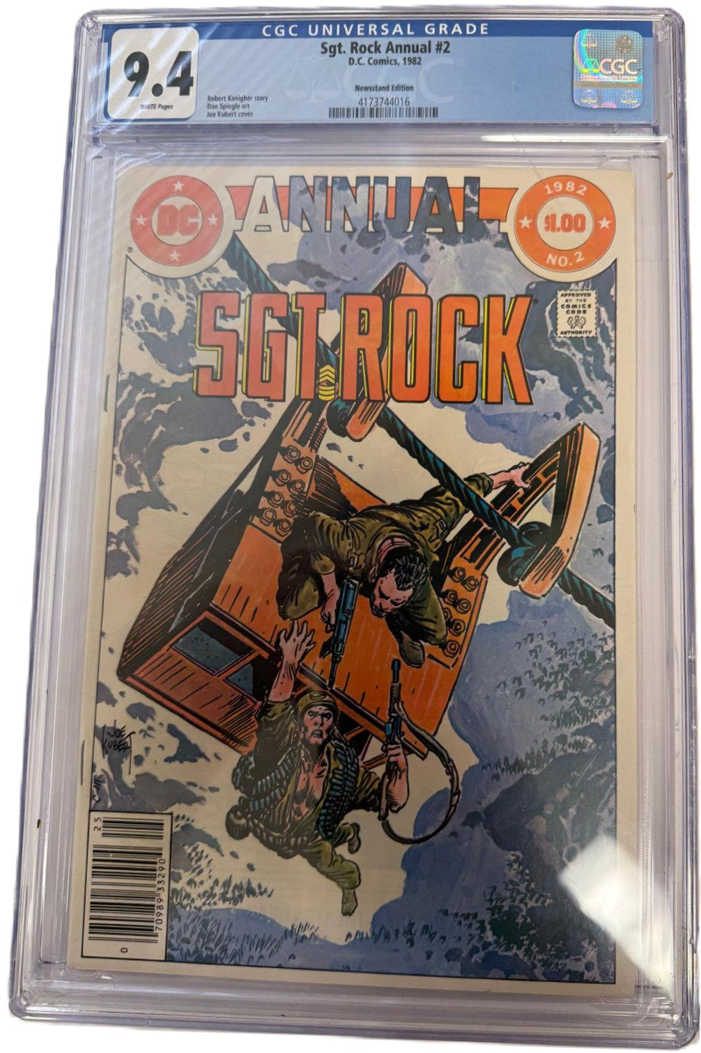 Sgt. Rock Annual #2 1982 CGC 9.4 – DC Comics Bronze Age Classic