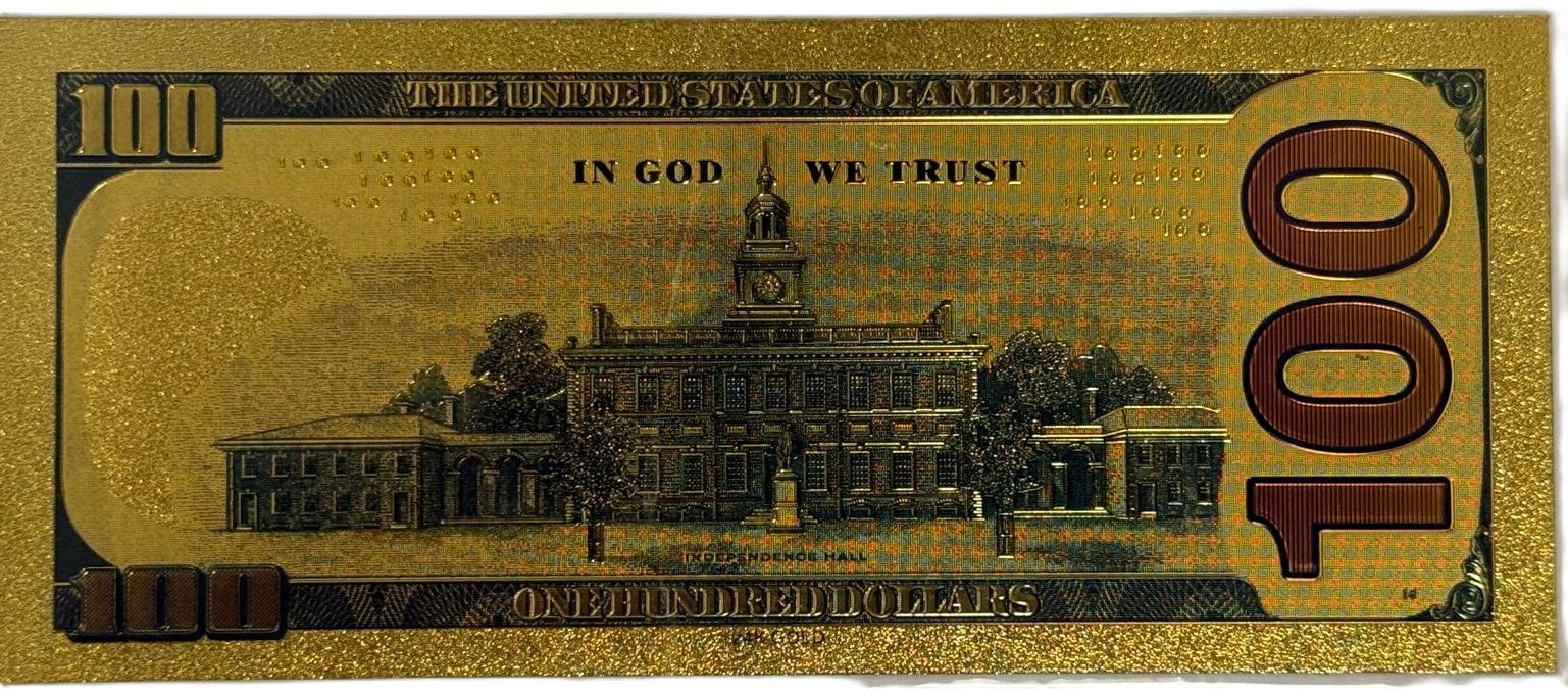 The Hulk $100 Gold Foil Note – 24K Gold Plated Marvel Collectible Novelty Bill