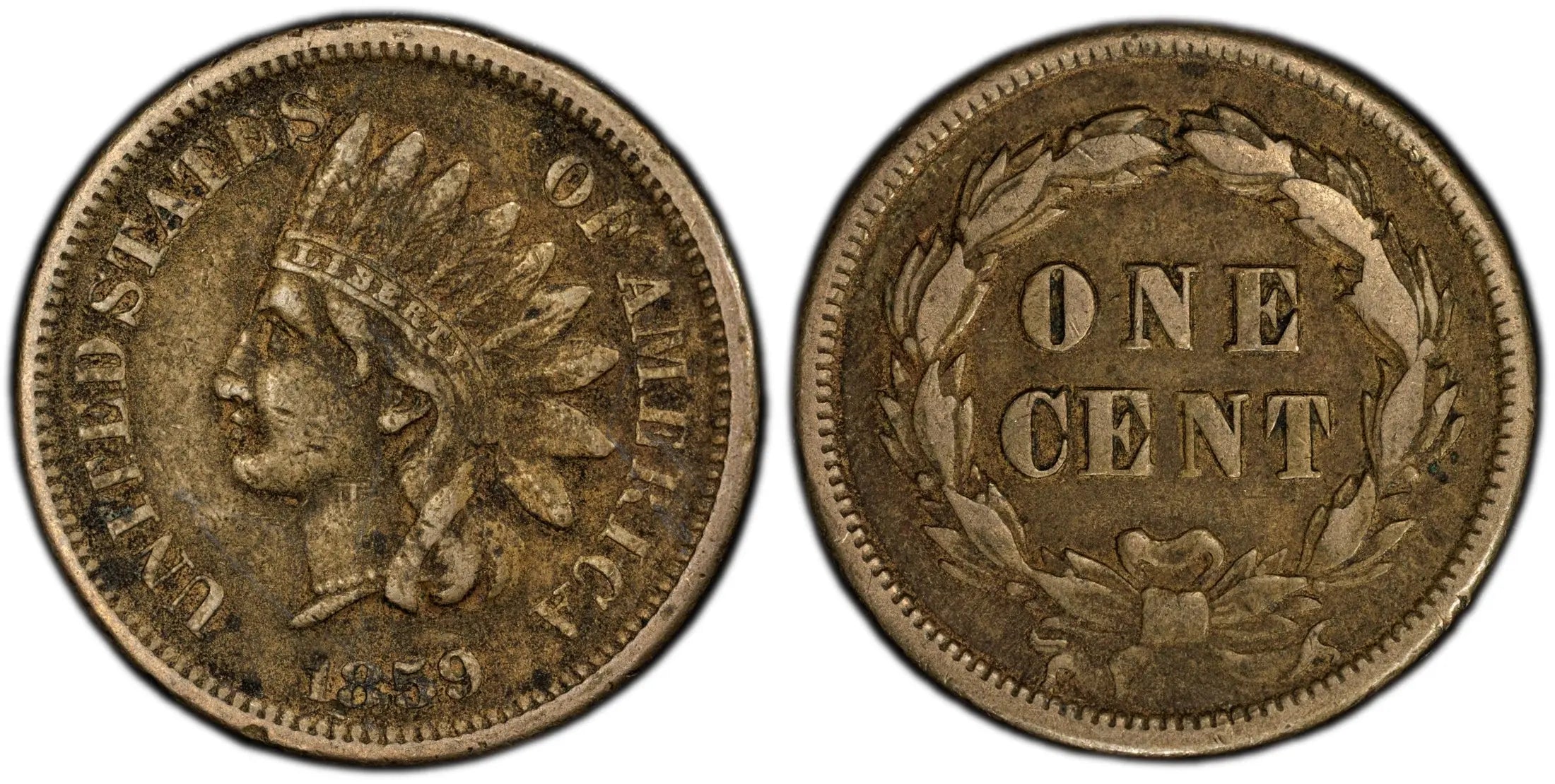 1859 Indian Head Cent – PCGS VF25 – First Year of Issue One-Year Type Coin Heritage Pastime