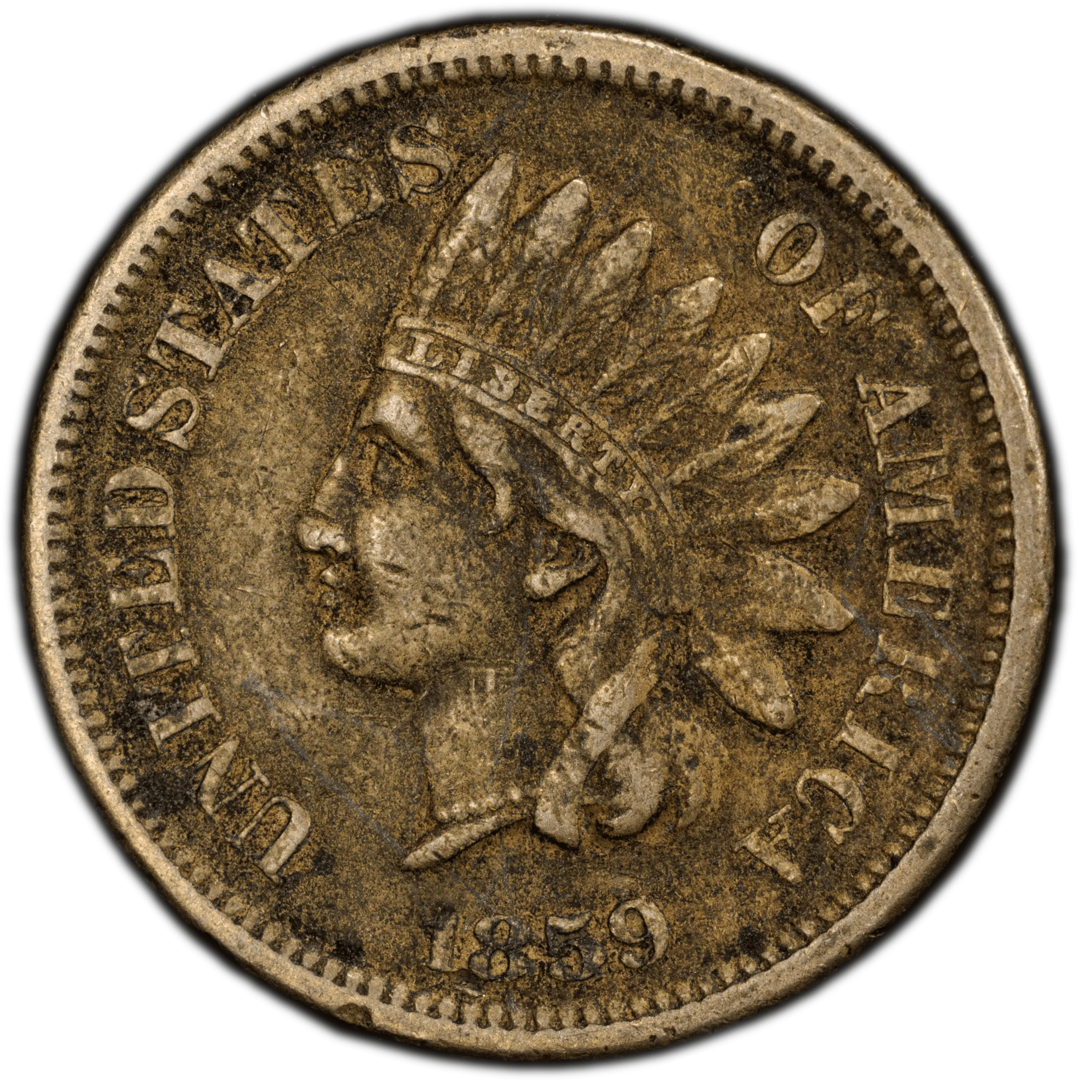 1859 Indian Head Cent – PCGS VF25 – First Year of Issue One-Year Type Coin Heritage Pastime