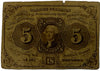 1862–1863 United States 5¢ Fractional Currency – Postage Currency | Thomas Jefferson Heritage Pastime