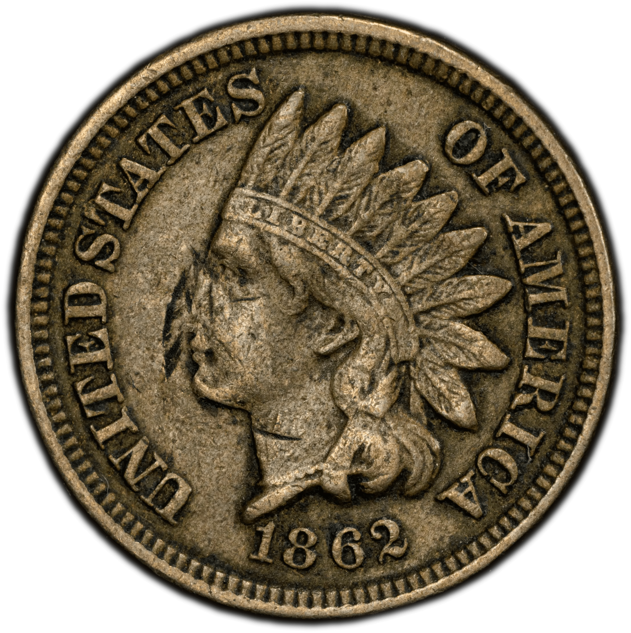 1862 Indian Head Cent – PCGS Genuine VF Details (Damage) – Civil War Era Coin Heritage Pastime