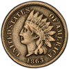 1863 Indian Head Cent – PCGS VF20 – Civil War Era Certified Coin Heritage Pastime