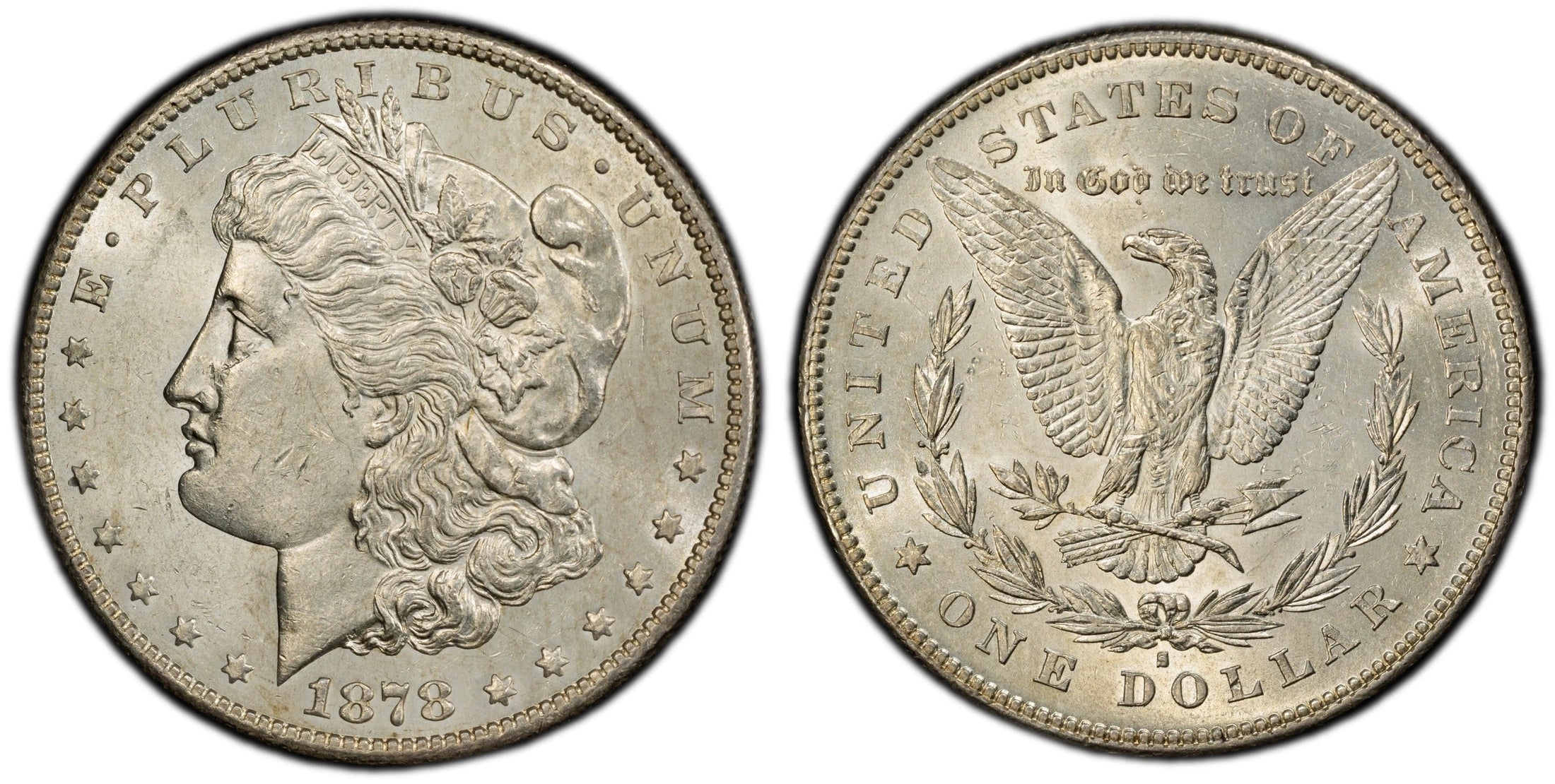 1878-S Morgan Silver Dollar – PCGS AU53 | San Francisco Mint | Early-Date 90% Silver Coin Heritage Pastime