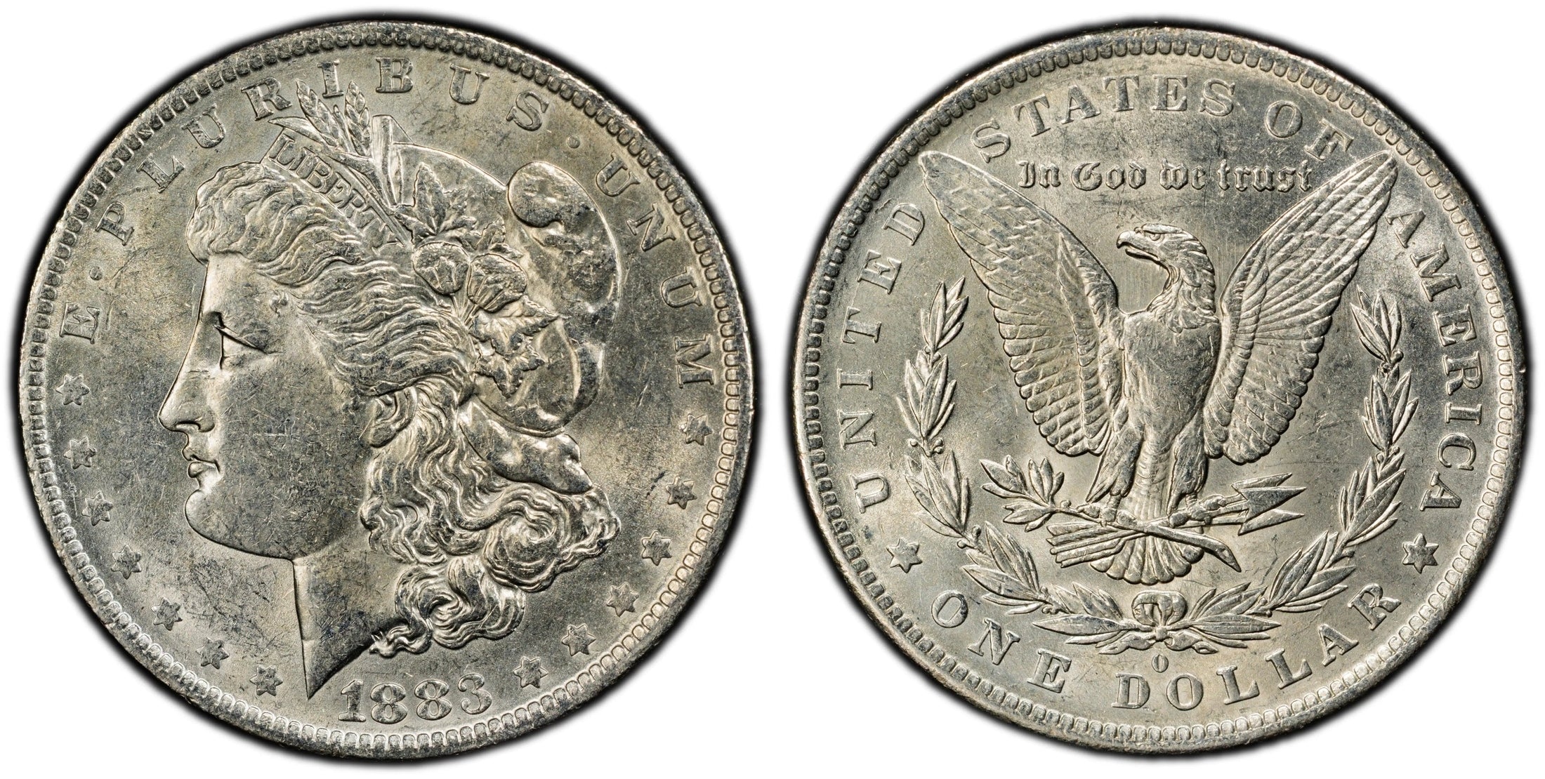 1883-O Morgan Silver Dollar – PCGS AU55 | New Orleans Mint | Brilliant Early Silver Dollar Heritage Pastime