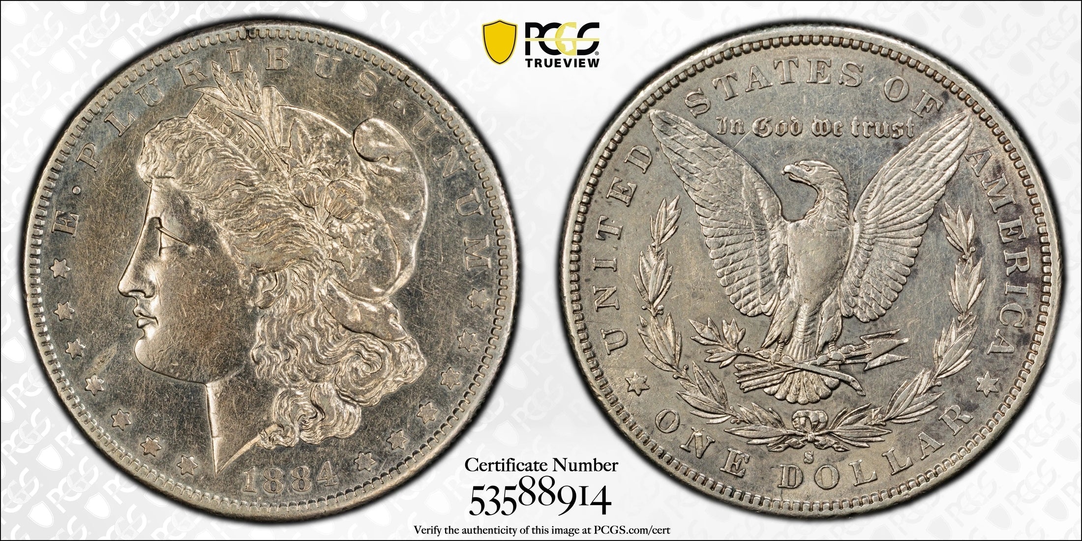 1884-S Morgan Silver Dollar – PCGS Genuine XF Details (Cleaned) | San Francisco Mint | Key-Date 90% Silver Coin Heritage Pastime